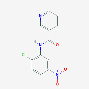 molecular formula C12H8ClN3O3 B5674946 N-(2-chloro-5-nitrophenyl)nicotinamide 