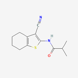 molecular formula C13H16N2OS B5674965 N-(3-cyano-4,5,6,7-tetrahydro-1-benzothien-2-yl)-2-methylpropanamide 