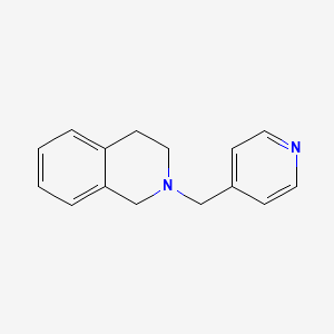 molecular formula C15H16N2 B5674967 2-(4-pyridinylmethyl)-1,2,3,4-tetrahydroisoquinoline 