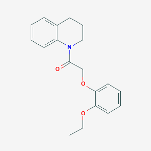 molecular formula C19H21NO3 B5675019 1-[(2-ethoxyphenoxy)acetyl]-1,2,3,4-tetrahydroquinoline 