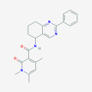 1,4,6-trimethyl-2-oxo-N-(2-phenyl-5,6,7,8-tetrahydroquinazolin-5-yl)-1,2-dihydropyridine-3-carboxamide
