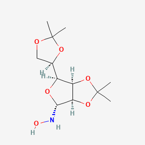 molecular formula C12H21NO6 B567506 N-Hydroxy-2,3:5,6-bis-O-(1-methylethylidene)-alpha-D-glucofuranosylamine CAS No. 1226812-52-7