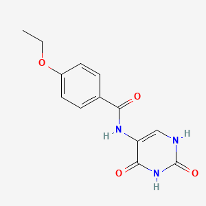 molecular formula C13H13N3O4 B5675061 N-(2,4-dioxo-1,2,3,4-tetrahydro-5-pyrimidinyl)-4-ethoxybenzamide 
