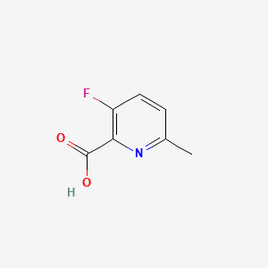 molecular formula C7H6FNO2 B567507 3-氟-6-甲基吡啶-2-甲酸 CAS No. 1256806-43-5