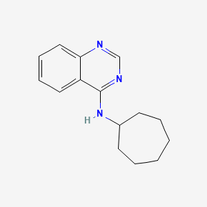 molecular formula C15H19N3 B5675077 N-cycloheptyl-4-quinazolinamine 