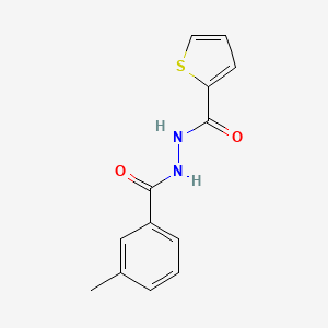 molecular formula C13H12N2O2S B5675080 N'-(3-methylbenzoyl)-2-thiophenecarbohydrazide 