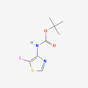 molecular formula C8H11IN2O2S B567509 tert-Butyl (5-iodothiazol-4-yl)carbamate CAS No. 1258934-68-7