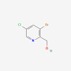 molecular formula C6H5BrClNO B567512 (3-溴-5-氯吡啶-2-基)甲醇 CAS No. 1227599-26-9