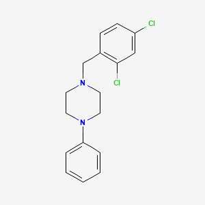 molecular formula C17H18Cl2N2 B5675125 1-(2,4-dichlorobenzyl)-4-phenylpiperazine 