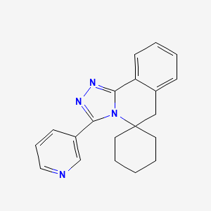 molecular formula C20H20N4 B5675132 3'-(3-pyridinyl)-6'H-spiro[cyclohexane-1,5'-[1,2,4]triazolo[3,4-a]isoquinoline] 
