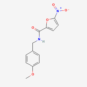 molecular formula C13H12N2O5 B5675139 N-(4-methoxybenzyl)-5-nitro-2-furamide 