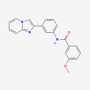 molecular formula C21H17N3O2 B5675147 N-(3-imidazo[1,2-a]pyridin-2-ylphenyl)-3-methoxybenzamide 
