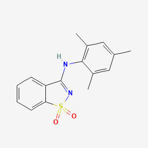 molecular formula C16H16N2O2S B5675168 N-mesityl-1,2-benzisothiazol-3-amine 1,1-dioxide 