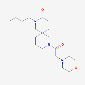 molecular formula C19H33N3O3 B5675188 2-butyl-8-(morpholin-4-ylacetyl)-2,8-diazaspiro[5.5]undecan-3-one 