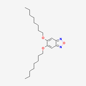 molecular formula C22H36N2O3 B567519 5,6-双(辛氧基)苯并[c][1,2,5]噁二唑 CAS No. 1314801-34-7