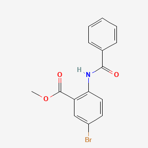 molecular formula C15H12BrNO3 B5675192 methyl 2-(benzoylamino)-5-bromobenzoate 