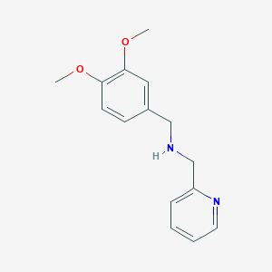 molecular formula C15H18N2O2 B5675208 (3,4-dimethoxybenzyl)(2-pyridinylmethyl)amine 