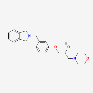 molecular formula C22H28N2O3 B5675211 1-[3-(1,3-dihydro-2H-isoindol-2-ylmethyl)phenoxy]-3-morpholin-4-ylpropan-2-ol 