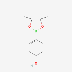 B567522 4-(4,4,5,5-Tetramethyl-1,3,2-dioxaborolan-2-yl)cyclohex-3-enol CAS No. 1310384-24-7