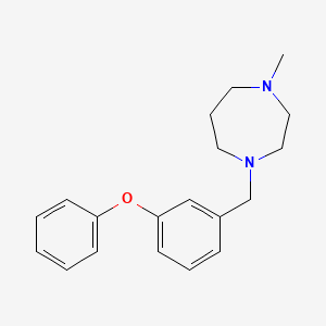 molecular formula C19H24N2O B5675225 1-methyl-4-(3-phenoxybenzyl)-1,4-diazepane 