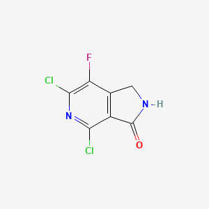 B567523 4,6-Dichloro-7-fluoro-1H-pyrrolo[3,4-c]pyridin-3(2H)-one CAS No. 1312693-69-8