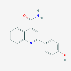 molecular formula C16H12N2O2 B5675231 2-(4-hydroxyphenyl)-4-quinolinecarboxamide 
