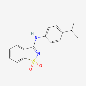 molecular formula C16H16N2O2S B5675251 N-(4-isopropylphenyl)-1,2-benzisothiazol-3-amine 1,1-dioxide 