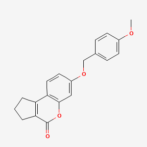 7-[(4-methoxybenzyl)oxy]-2,3-dihydrocyclopenta[c]chromen-4(1H)-one