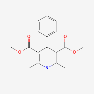 molecular formula C18H21NO4 B5675261 dimethyl 1,2,6-trimethyl-4-phenyl-1,4-dihydro-3,5-pyridinedicarboxylate 
