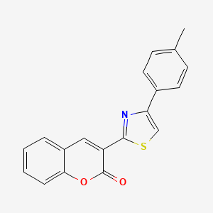 molecular formula C19H13NO2S B5675312 3-[4-(4-methylphenyl)-1,3-thiazol-2-yl]-2H-chromen-2-one 
