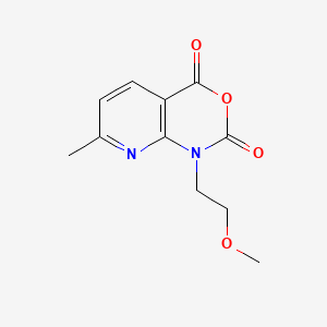 molecular formula C11H12N2O4 B567532 1-(2-Methoxyethyl)-7-methyl-1H-pyrido[2,3-D][1,3]oxazine-2,4-dione CAS No. 1253792-09-4