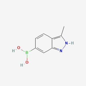 molecular formula C8H9BN2O2 B567535 3-Methyl-1H-indazole-6-boronic acid CAS No. 1245816-26-5