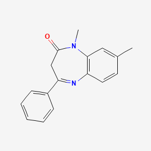 molecular formula C17H16N2O B5675363 1,8-dimethyl-4-phenyl-1,3-dihydro-2H-1,5-benzodiazepin-2-one 
