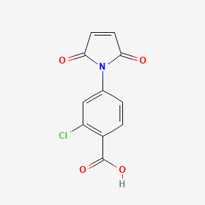 molecular formula C11H6ClNO4 B5675400 2-chloro-4-(2,5-dioxo-2,5-dihydro-1H-pyrrol-1-yl)benzoic acid CAS No. 5706-89-8