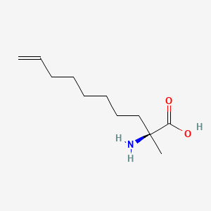 molecular formula C11H21NO2 B567541 (S)-2-氨基-2-甲基癸-9-烯酸 CAS No. 1221256-52-5
