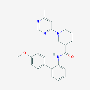 molecular formula C24H26N4O2 B5675424 N-(4'-methoxybiphenyl-2-yl)-1-(6-methylpyrimidin-4-yl)piperidine-3-carboxamide 