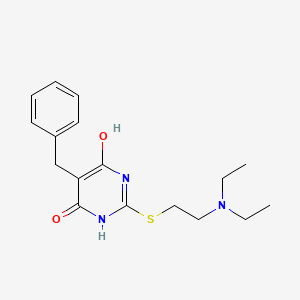 molecular formula C17H23N3O2S B5675455 5-benzyl-2-{[2-(diethylamino)ethyl]thio}-6-hydroxy-4(3H)-pyrimidinone 