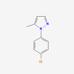 molecular formula C10H9BrN2 B567546 1-(4-溴苯基)-5-甲基-1H-吡唑 CAS No. 1227958-63-5