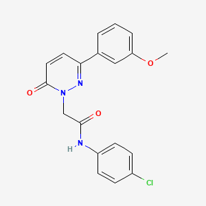 molecular formula C19H16ClN3O3 B5675463 N-(4-chlorophenyl)-2-[3-(3-methoxyphenyl)-6-oxo-1(6H)-pyridazinyl]acetamide 
