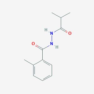 molecular formula C12H16N2O2 B5675506 N'-isobutyryl-2-methylbenzohydrazide 