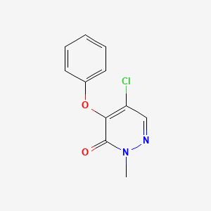molecular formula C11H9ClN2O2 B5675522 5-chloro-2-methyl-4-phenoxy-3(2H)-pyridazinone 