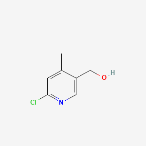 molecular formula C7H8ClNO B567554 (6-氯-4-甲基吡啶-3-基)甲醇 CAS No. 1263060-05-4