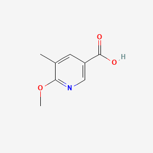 molecular formula C8H9NO3 B567558 6-甲氧基-5-甲基烟酸 CAS No. 1211531-94-0