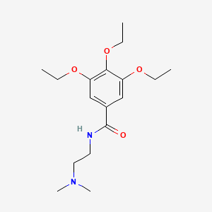 molecular formula C17H28N2O4 B5675616 N-[2-(dimethylamino)ethyl]-3,4,5-triethoxybenzamide 