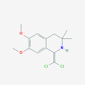 molecular formula C14H17Cl2NO2 B5675645 1-(dichloromethylene)-6,7-dimethoxy-3,3-dimethyl-1,2,3,4-tetrahydroisoquinoline 
