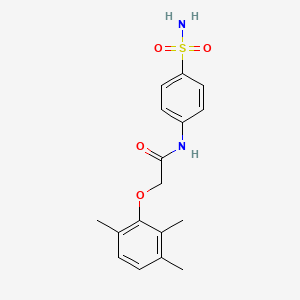 molecular formula C17H20N2O4S B5675747 N-[4-(aminosulfonyl)phenyl]-2-(2,3,6-trimethylphenoxy)acetamide 