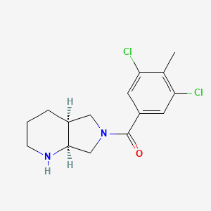 molecular formula C15H18Cl2N2O B5675773 rel-(4aS,7aS)-6-(3,5-dichloro-4-methylbenzoyl)octahydro-1H-pyrrolo[3,4-b]pyridine hydrochloride 