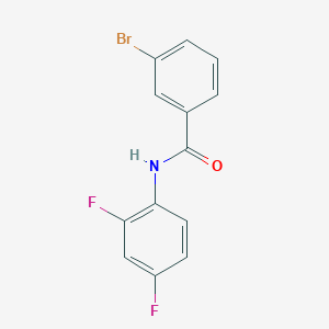 molecular formula C13H8BrF2NO B5675782 3-bromo-N-(2,4-difluorophenyl)benzamide 