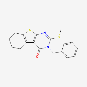 3-benzyl-2-(methylthio)-5,6,7,8-tetrahydro[1]benzothieno[2,3-d]pyrimidin-4(3H)-one