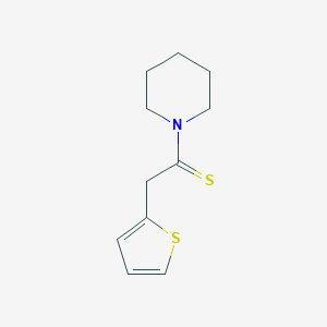B056758 1-(Piperidin-1-yl)-2-(thiophen-2-yl)ethanethione CAS No. 114373-81-8